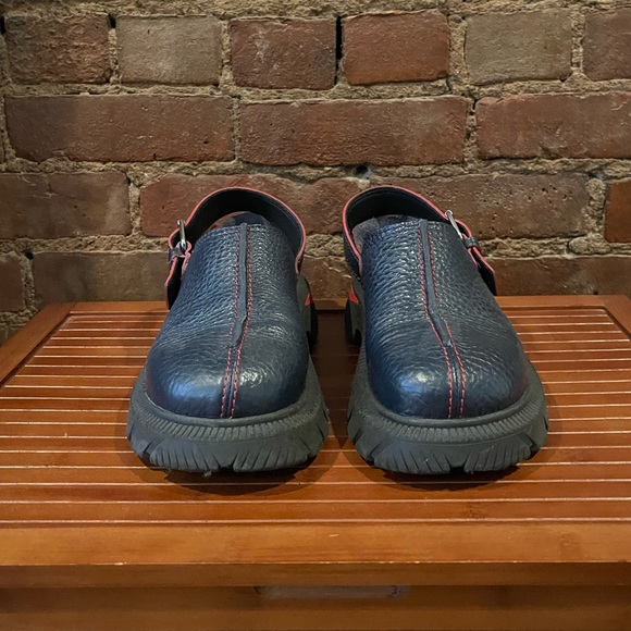 Miista blue leather clogs - Picture 6 of 6